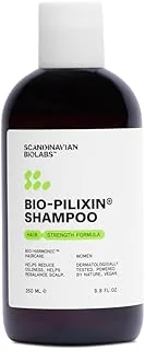 Scandinavian Biolabs Shampoing Fortifiant Cheveux pour Femme | Formule naturelle qui fortifie les cheveux | Nettoie en douceur | Hydratant cuir chevelu et cheveux, élimine le sébum, sans sulfate