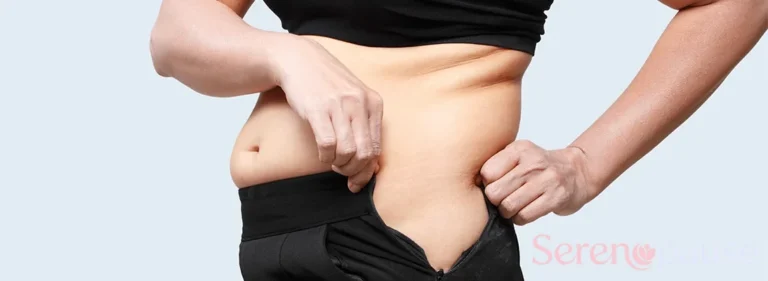 Illustration d'un article sur les changements de silhouette et de tour de taille à la ménopause
