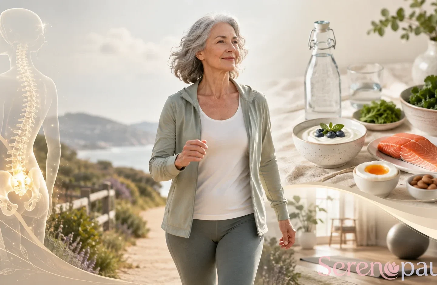 Ménopause et santé osseuse : calcium, vitamine D et activité physique, ce qu'il faut vraiment observer